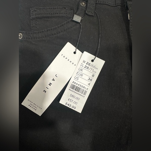 TOPSHOP BLACK JEANS - skinny ripped - Picture 5 of 5
